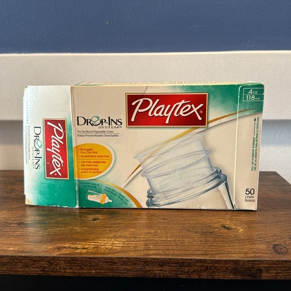 PLAYTEX Drop-Ins System Disposable Liners for Baby opened Package 4oz 118ml - Picture 2 of 6